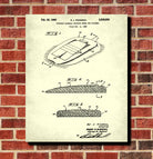 Baseball Training Mound Patent Print Sports Poster