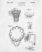 Basketball Hoop Patent Print Sports Blueprint Art Poster - OnTrendAndFab