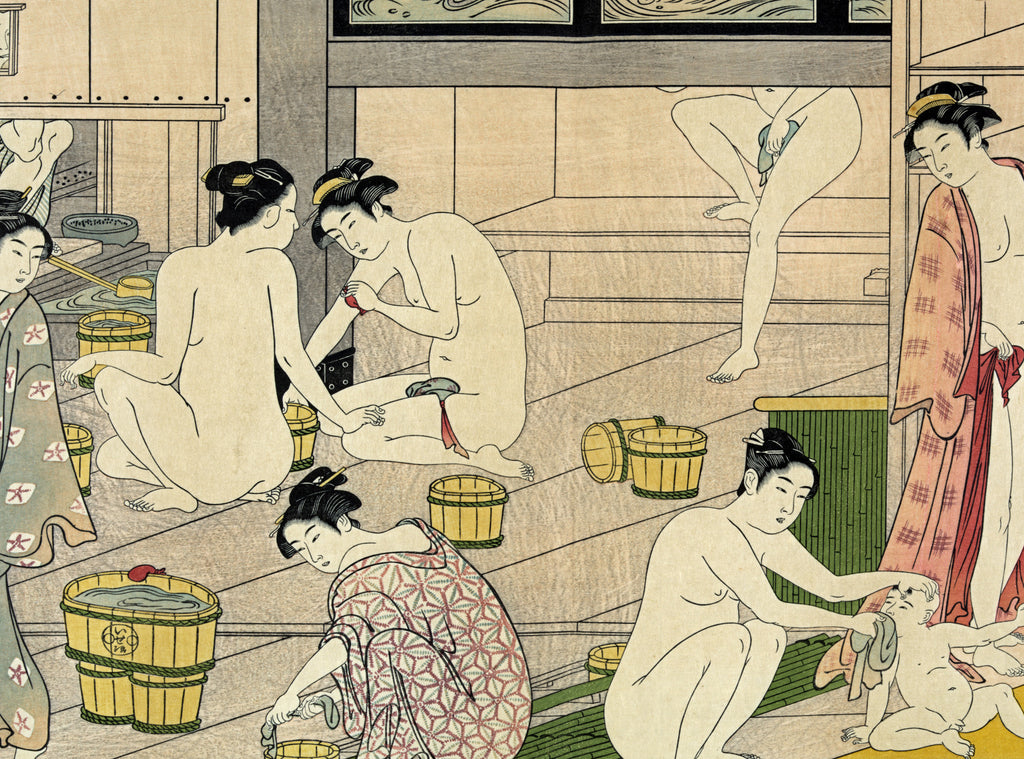 Torii Kiyonaga, Japanese Fine Art Print, Bathhouse Women