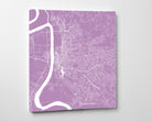 Baton Rouge, Louisiana Street Map Print Custom Wall Map