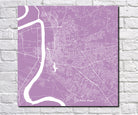 Baton Rouge, Louisiana Street Map Print Custom Wall Map