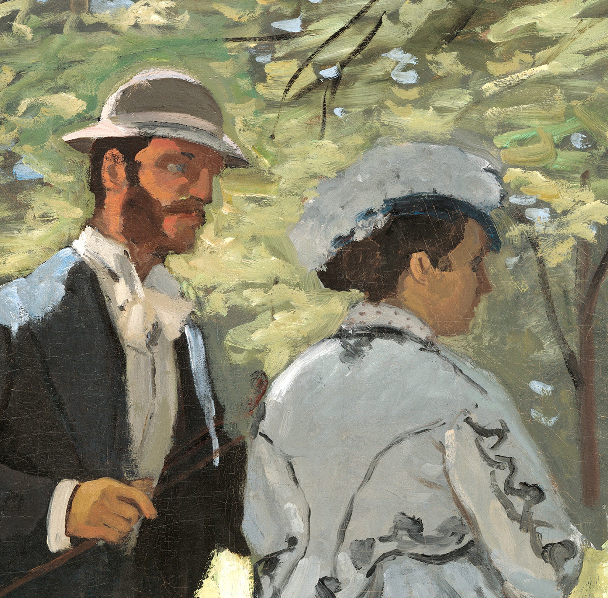 Claude Monet Fine Art Print, Bazille and Camille, Study for Déjeuner sur l'Herbe