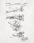 Axle Bearing Puller Patent Print Garage Blueprint Workshop Poster