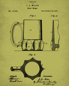 Bar Poster Beer Patent Print Pub Wall Poster Cafe Art - OnTrendAndFab