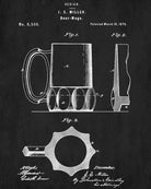 Bar Poster Beer Patent Print Pub Wall Poster Cafe Art - OnTrendAndFab