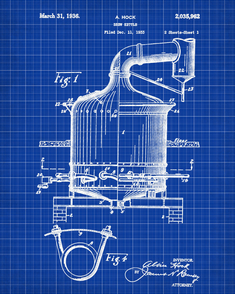Beer Patent Print Bar Poster Pub Wall Poster Cafe Art - OnTrendAndFab
