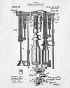 Beer Bottle Filling Patent Bar Poster Cafe Art - OnTrendAndFab