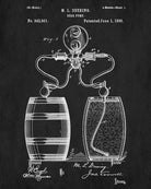 Bar Poster Beer Pump Patent Print Pub Wall Poster Cafe Art