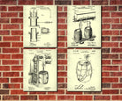 Tavern Wall Art Beer Patent Prints Set 4 Brewing Posters - OnTrendAndFab