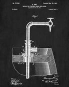 Bar Poster Beer Tap Patent Print Pub Wall Cafe Art - OnTrendAndFab