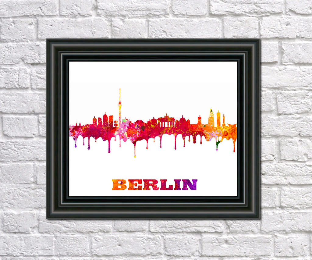 Berlin Print City Skyline Wall Art Poster Germany - OnTrendAndFab