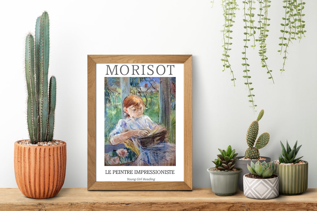 Berthe Morisot Exhibition Poster, Young Girl Reading