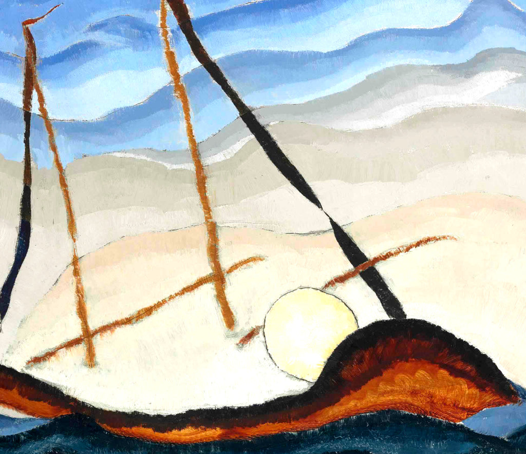 Arthur Dove Fine Art Print, Boat Going Through Inlet