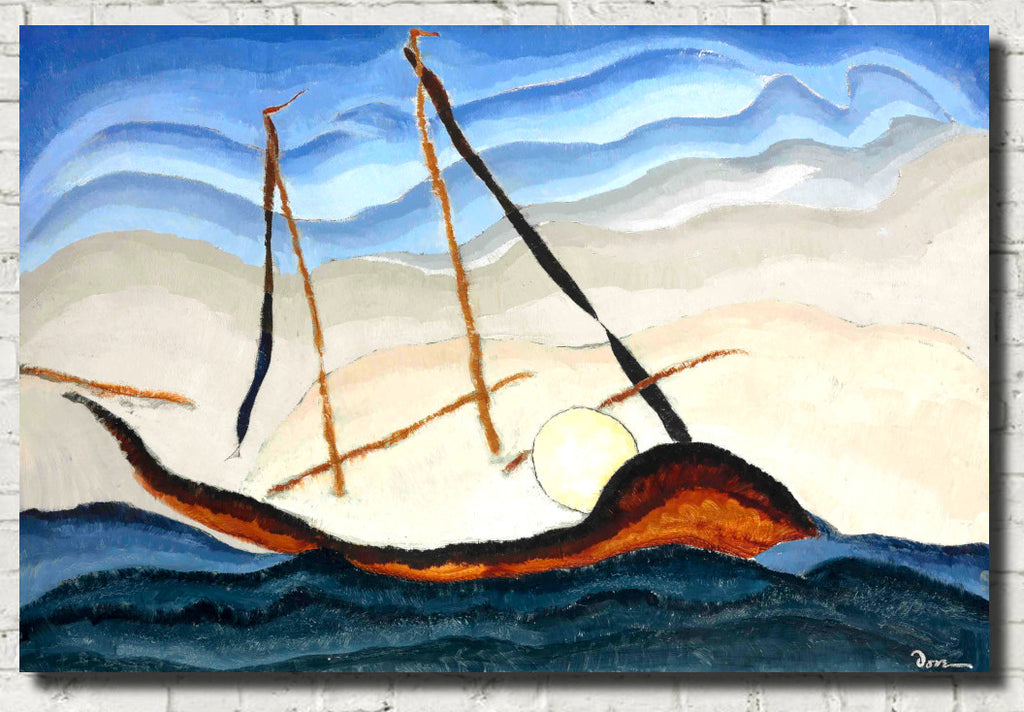 Arthur Dove Fine Art Print, Boat Going Through Inlet