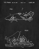 Bobsled Patent Print Olympic Winter Sports Poster