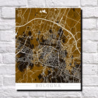 Bologna, Italy : City Street Map Print Modern Art Poster