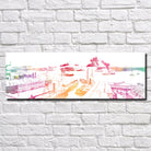 Boston Harbor Poster Panorama City Street Scene Art Print 5359