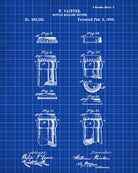 Beer Bottle Caps Patent Print Cafe Art Bar Poster - OnTrendAndFab