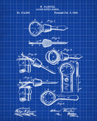 Bottle Opener Patent Print Cafe Art Blueprint Bar Poster - OnTrendAndFab