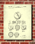 Bowling Ball Patent Print Sports Blueprint Art Poster - OnTrendAndFab