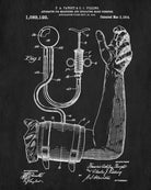 Blood Pressure Monitor Medical Patent Print Nursing poster - OnTrendAndFab