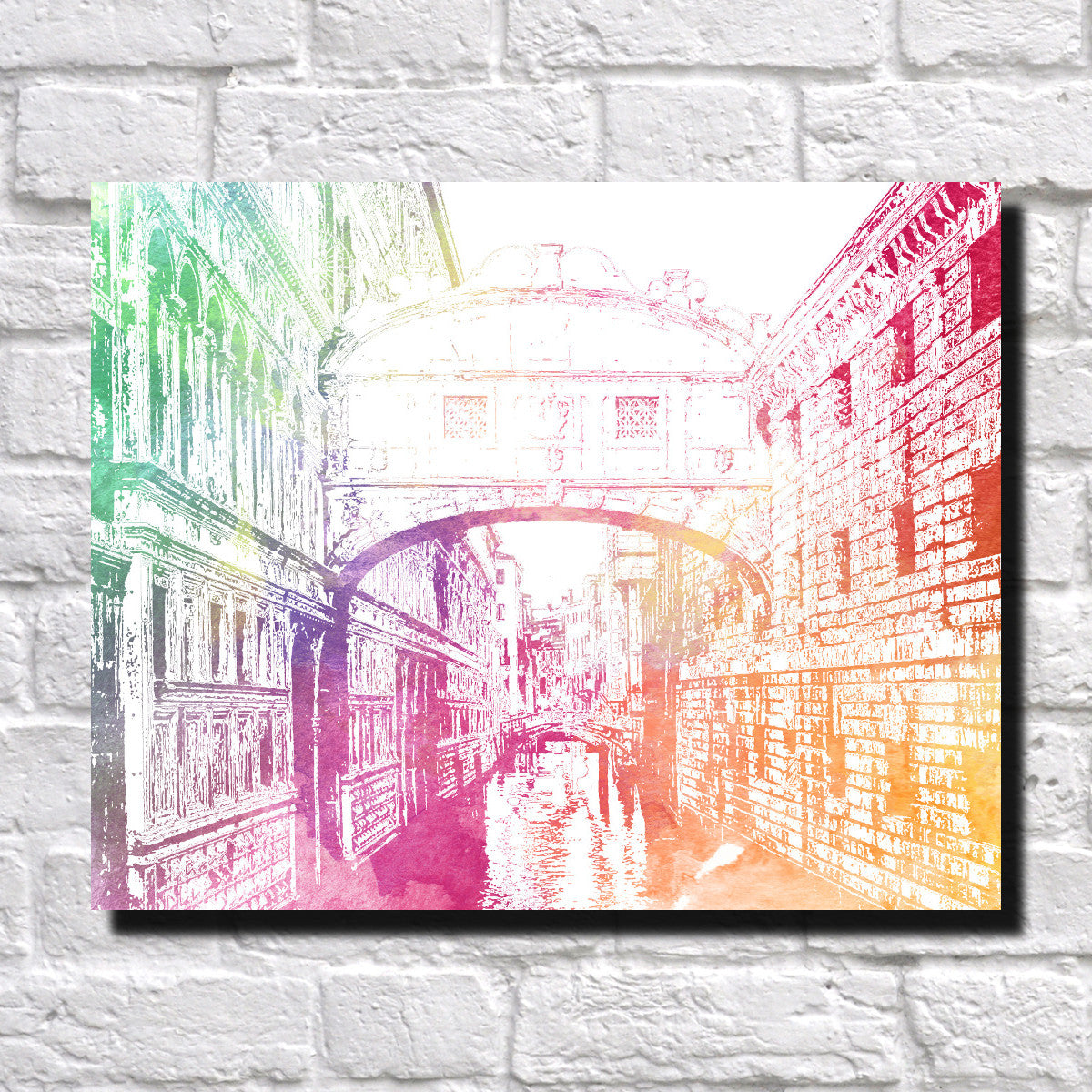 Bridge of Sighs City Skyline Print Landscape Poster Feature Wall Art