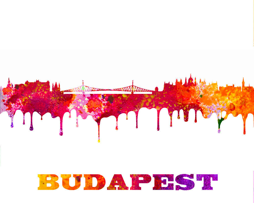 Budapest City Skyline Print Wall Art Poster Hungary - OnTrendAndFab