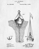 Buoy Patent Print Sailing Blueprint Nautical Poster - OnTrendAndFab