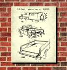 Camping Pickup Truck Patent Print, Outdoors Poster