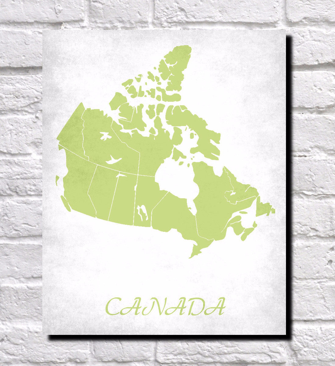 Canada Map Print Outline Wall Map of Canada