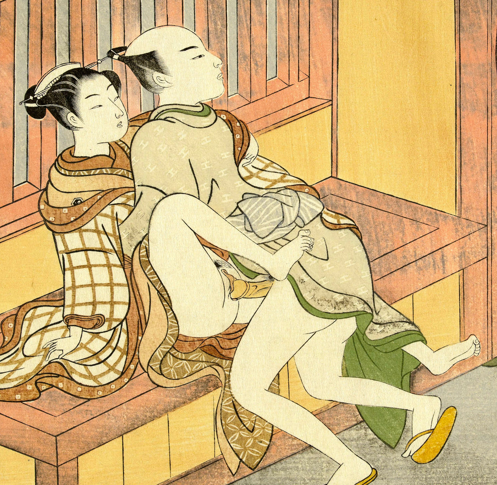 Suzuki Harunobu, Japanese Shunga Art Print : Caught Red-handed