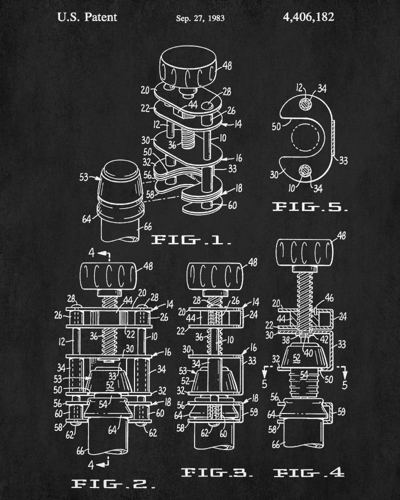 Champagne Cork Remover Patent Print Bar Art Cafe Poster - OnTrendAndFab