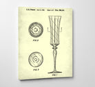 Champagne Flutes Glass Patent Print Cafe Poster Bar Art - OnTrendAndFab