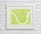 Chiswick London City Street Map Print Feature Wall Art Poster