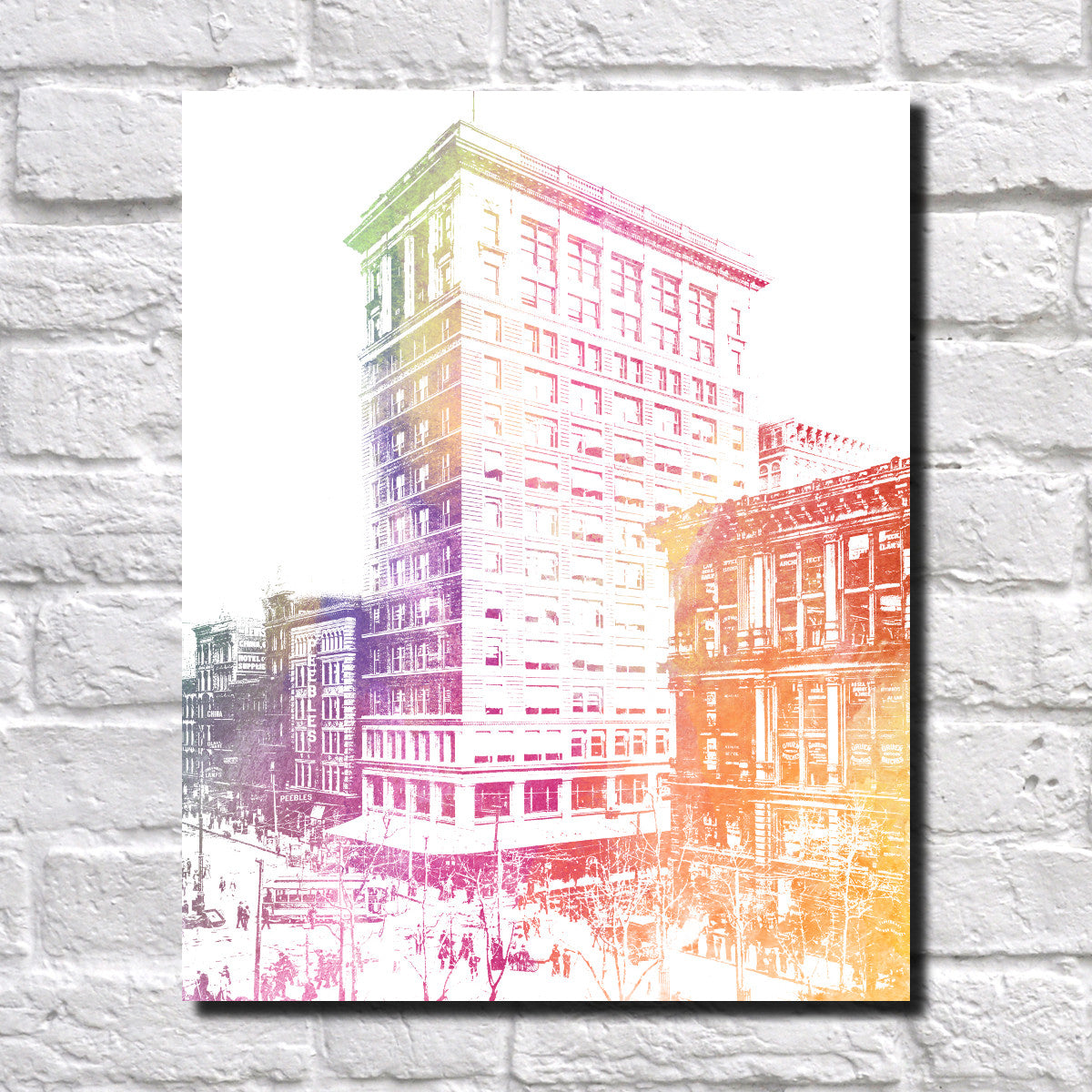 Cincinnati Traction Print City Landscape Poster Feature Wall Art