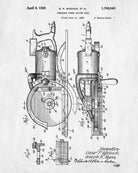 Circular Saw Blueprint Power Tools Poster Workshop Art - OnTrendAndFab