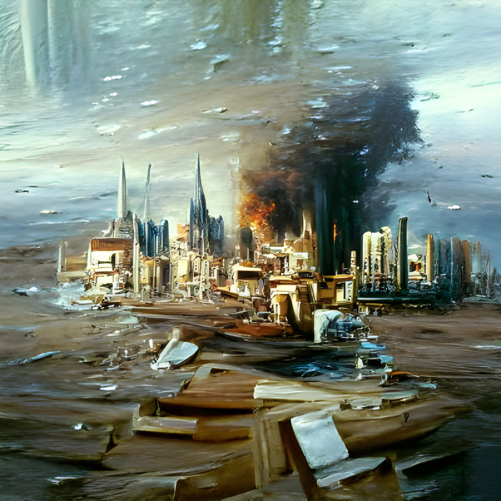 City Apocalypse, Abstract Fine Art Print