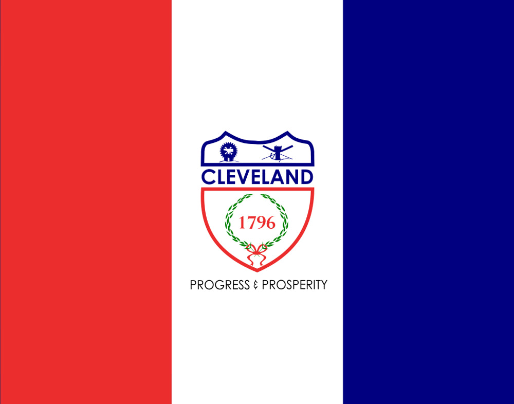 Cleveland Ohio City Flag Print