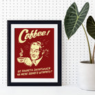 Russian Coffee Print Framed Vintage Advertising Poster Art