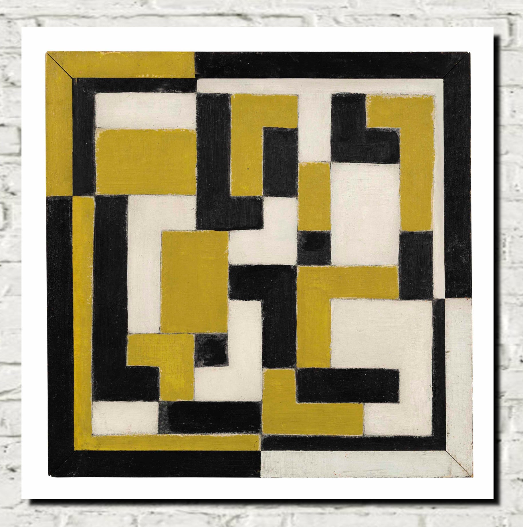 Theo Van Doesburg、希少画集画、新品高級額、額装付、状態良好 Simultaneous Composition (1929) - Theo van Doesburg | High Quality