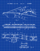 Mining Belt Conveyor Patent Print Gold Rush Poster