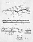 Mining Belt Conveyor Patent Print Gold Rush Poster