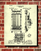 Pool Cue Rack Blueprint Billiards Patent Print - OnTrendAndFab