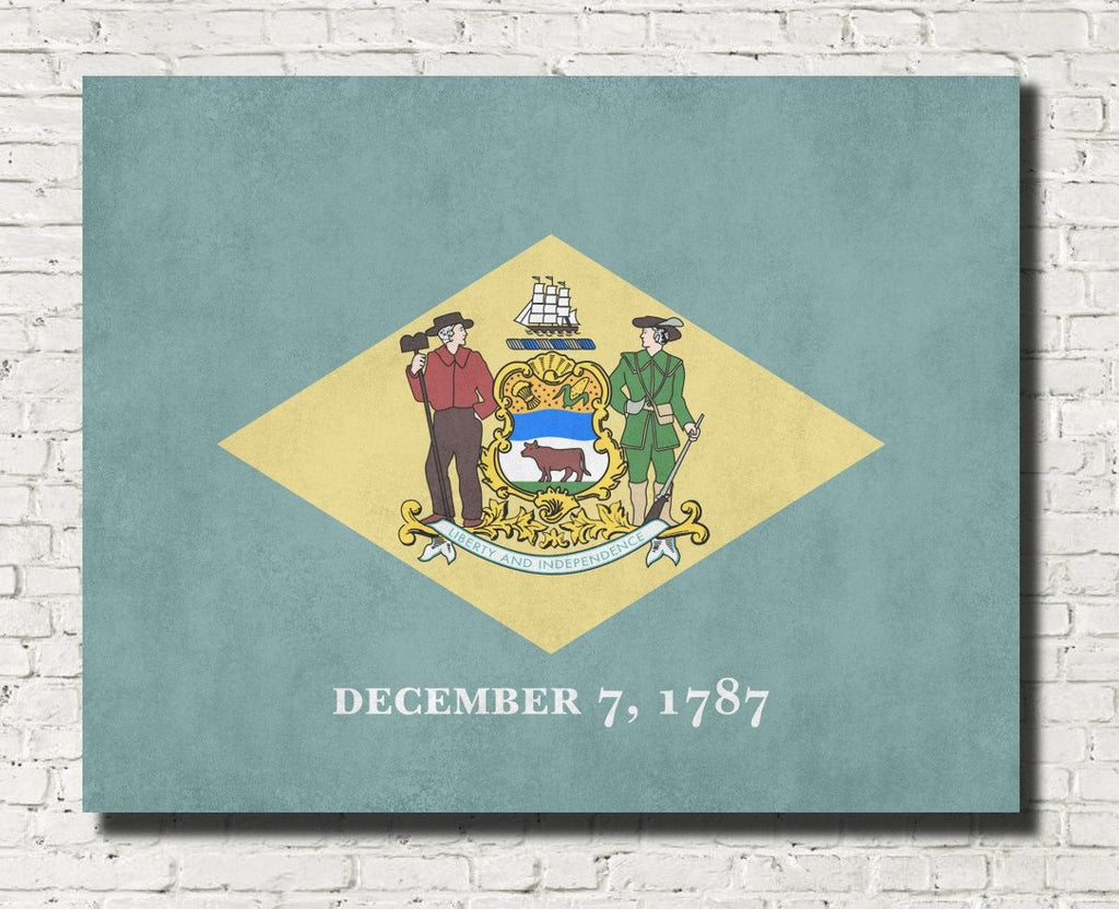 Delaware State Flag Print