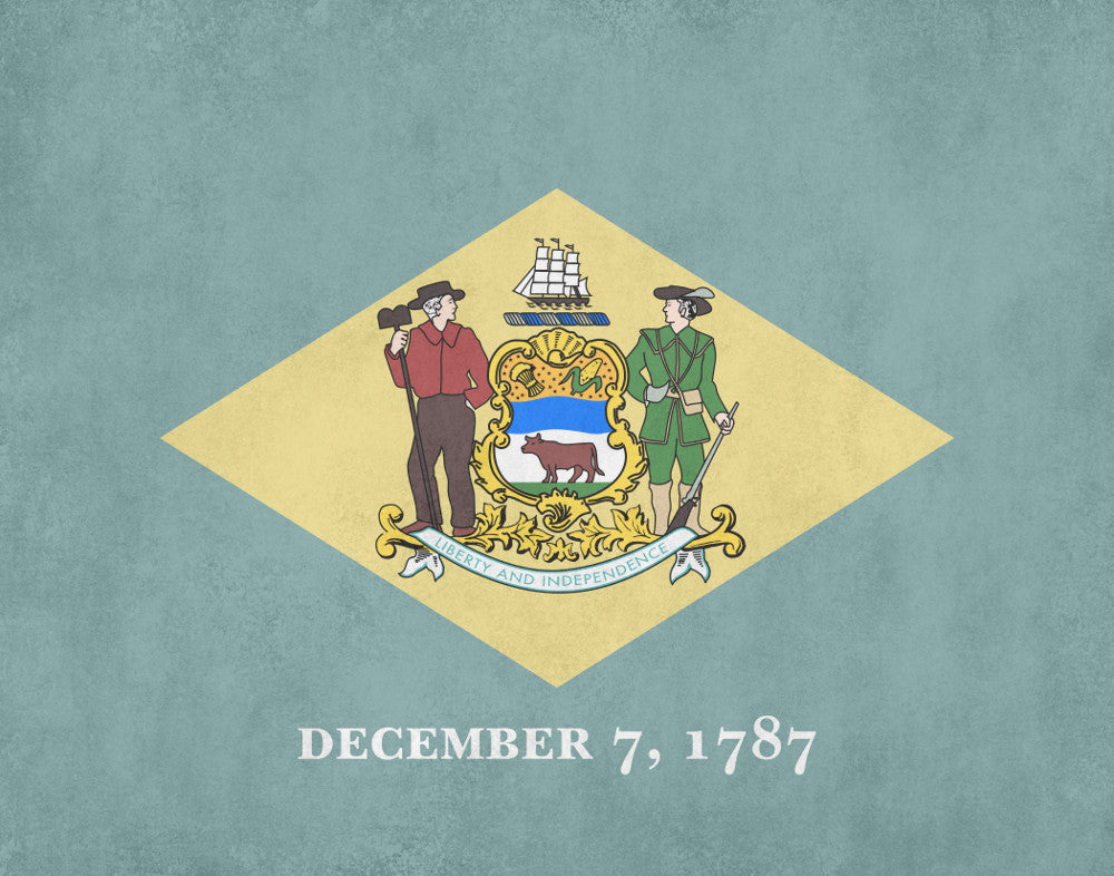 Delaware State Flag Print