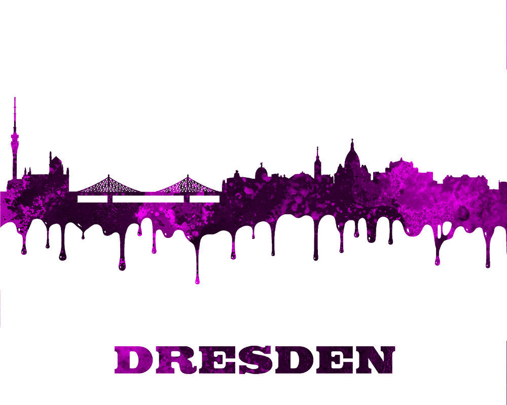 Dresden City Skyline Print Wall Art Poster Germany - OnTrendAndFab