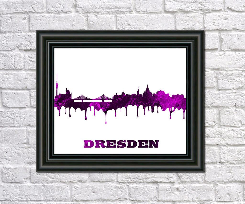 Dresden City Skyline Print Wall Art Poster Germany - OnTrendAndFab