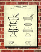 Pharmacy Patent Print Druggist Blueprint Medical Poster - OnTrendAndFab