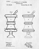 Pharmacy Patent Print Druggist Blueprint Medical Poster - OnTrendAndFab