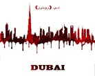 Dubai City Skyline Print Wall Art Poster UAE - OnTrendAndFab